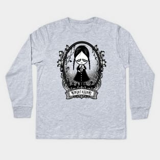 Monday Addams Kids Long Sleeve T-Shirt